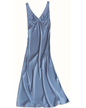 23Rd August . Infatuated Silk Maxi Dress - Blue
