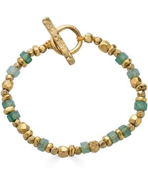 Loni Paul Jewelry Strawberry Quartz & Bead Bracelet - Metallic