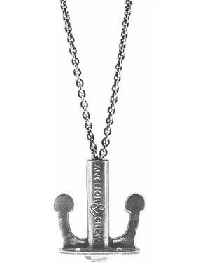 Anchor and Crew Union Anchor Signature Necklace Pendant - Metallic