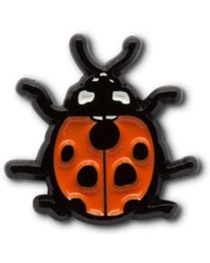 Make Heads Turn Enamel Pin Ladybug - White