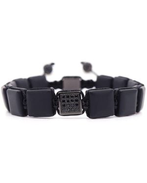 Shar Oke Matte Onyx Square Bracelet - Blue