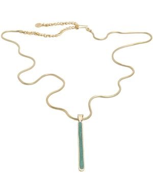Zeworks Yavi Malachite Necklace - Metallic