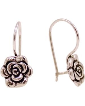 1610Istanbul Istanbul Floral Earrings - Metallic