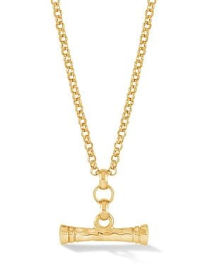 Dower & Hall Nomad T-Bar Pendant - Metallic