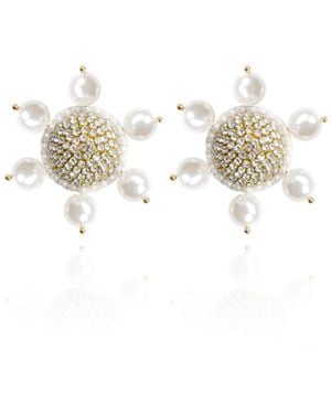 Saule Label Jolie Clip On Earrings - Metallic