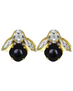 Vickisarge The Baby Bee Earrings - Black