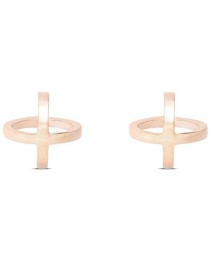 Sheida Farrokhi Circle Stud Earrings - Metallic