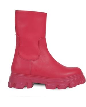 Urbnkicks Lydia Mid-Calf Boot - Pink