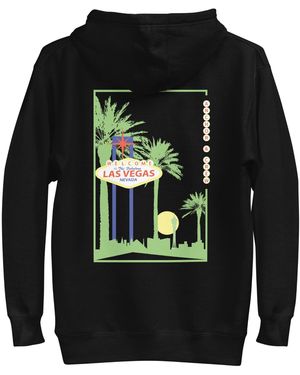 Anchor and Crew Las Vegas Landmark Cotton Blend Hoodie - Black