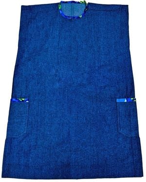 Chuks Collins Ajah Collection – Denim A-Line Dress - Blue