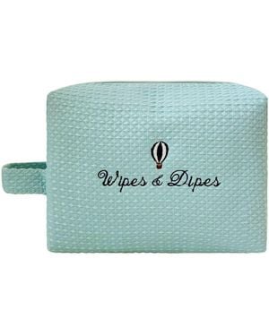 Lilly Loves Waffle Wipes And Dipes Pouch - Green