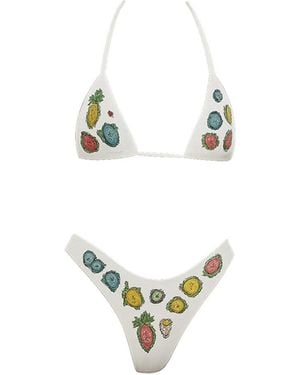 Oceanus Jellyfish Bikini Set - Metallic