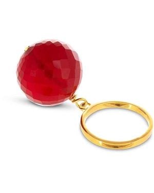 Amadeus Bubble Onyx Ring - Red