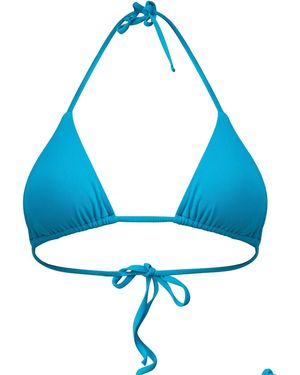 Mihara Yara Triangle Bikini Top - Blue