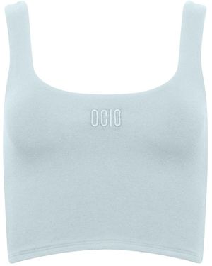 Ocio Leisurewear Double Scoop Tank - Blue