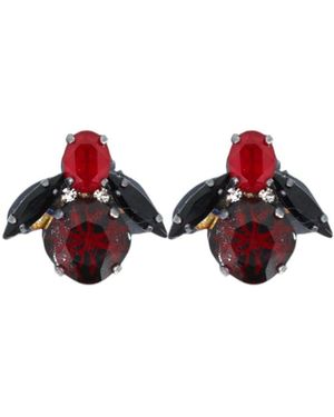 Vickisarge The Spooky Bee Earrings - Black