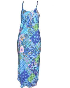 Introvertie VIENNA Not Your Darling Bias Cut Slip Dress - Blue