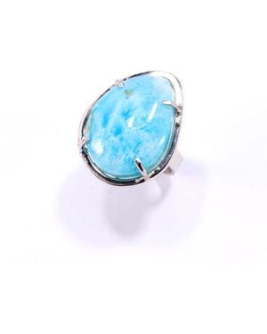 Mineralgems•Studio Larimar Ocean Ring Fail - Blue