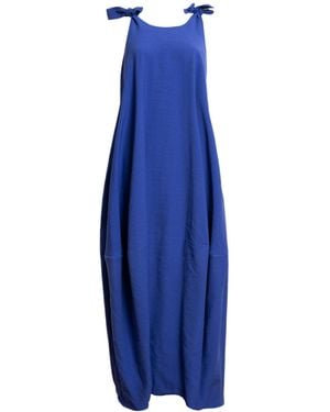Bianca Popp Balloon Dress With Straps - Blue
