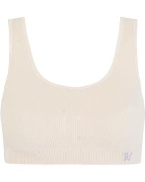 Nudea Neutrals The Tencel Seamless Crop Top - White