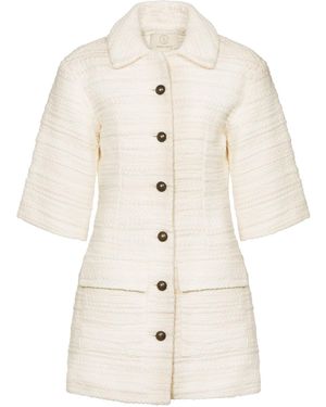 GeeGee Collection Rodin Wool Coat - White