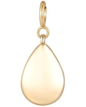 Larisa Beaumont Honesty Charm – 14K Solid Teardrop Pendant - Metallic