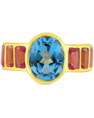 GEM BAZAAR Delilah & Topaz Ring - Blue