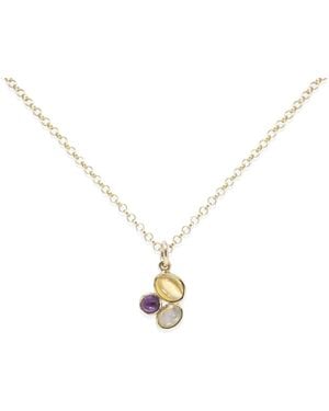 Vintouch Italy Cosmo 18kt Gold-plated Multicolour Mini Necklace - Metallic