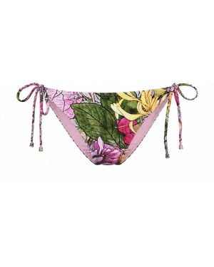 Plivati Stevie String Tie-Up Bikini Bottoms - Pink