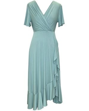Alie Street London Waterfall Midi Dress - Green