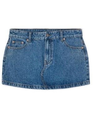Dr. Denim Tiggy Mini Skirt - Blue