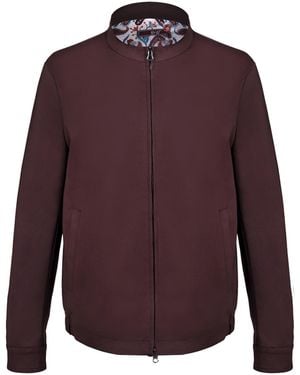 DAVID WEJ Ashford Relaxed Zip Through Jacket - Purple