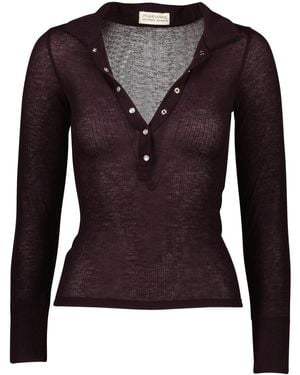 Marianne by Marie Jordane Britney Polo Neck Jumper - Black