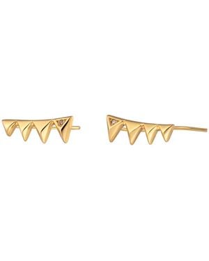Scream Pretty Rebel Ear Climber Earrings - Metallic
