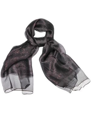 Saachi Silk Sparkle Wrap Scarf - Grey