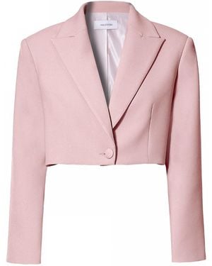 AGGI by HALEWSKI Pola Peach Cropped Blazer - Pink