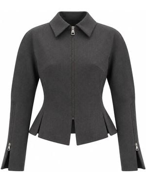 SÉLONE Ilya Sculpted Tailored Jacket - Grey