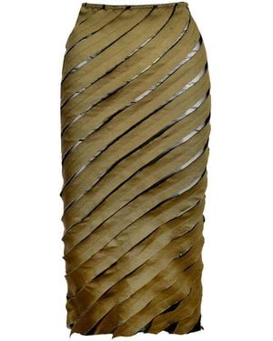 Ioana Ciolacu Spiral Skirt - Green