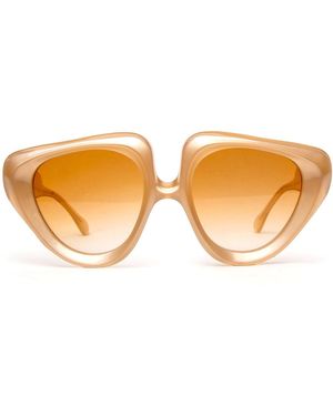 Loop and Egg Sunglasses L A G Three Pearl Ochre - Brown