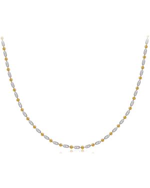 Janus Edinburgh Sha Sha Dual Tone Vermeil And Sterling Necklace 45Cm - Metallic
