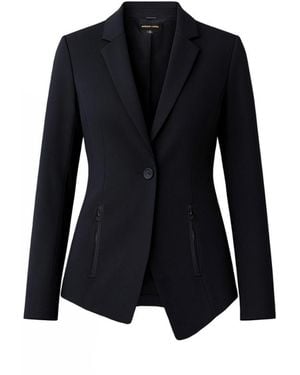 Madison / Savile The Rebel Asymmetrical Blazer - Black