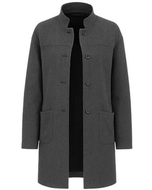 Conquista Oversized Coat By - Black