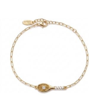 Kris Nations Tennis Racket Bracelet - Metallic