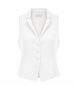 Cansu Xi Paris Vest - White