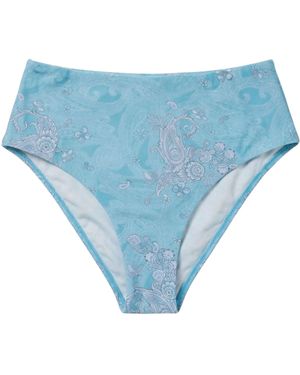 lords of harlech Henrietta Paisley Explosion Swimsuit Bottom - Blue