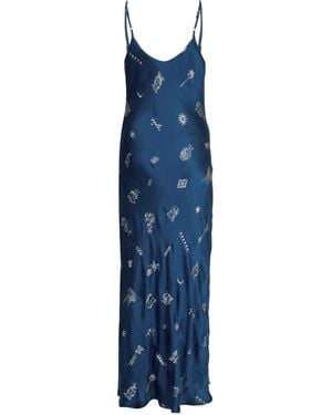 Em & Shi Lining Slip Dress - Blue