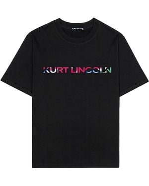 Kurt Lincoln Cotton Abstra Tee - Black
