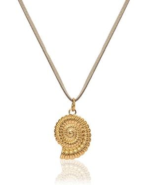 A Weathered Penny Neutrals Suri Cord Necklace Sand Cord - Metallic