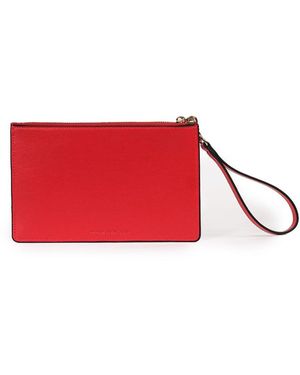 Mianqa Vegan Apple Leather Leather Zip Wallet - Red