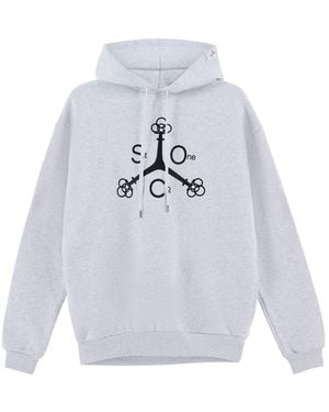 Saint One Co. Saint One Hoodie Light Heather - White
